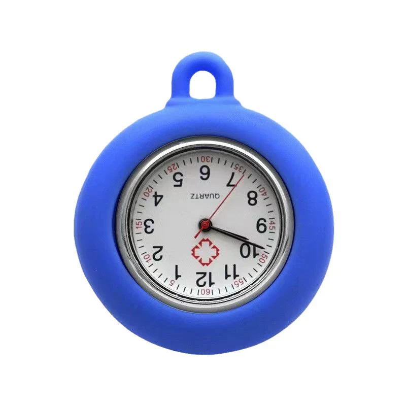 Wholesale Silicone Round Luminous Pocket Watch For Students Alloy Case Quartz Movement - Image 5