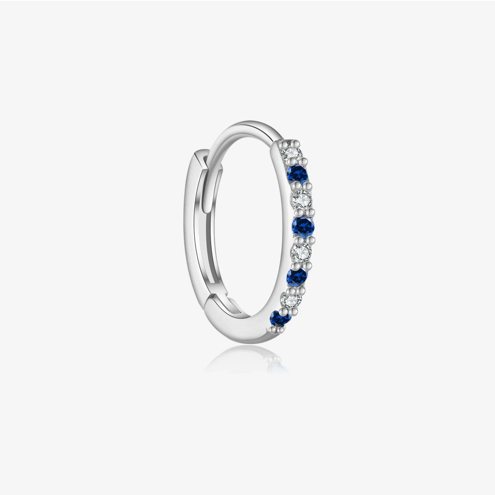 Wholesale Silver Geometric Earrings With Zircon Electroplated With Platinum And 18K Gold For Women - Image 14