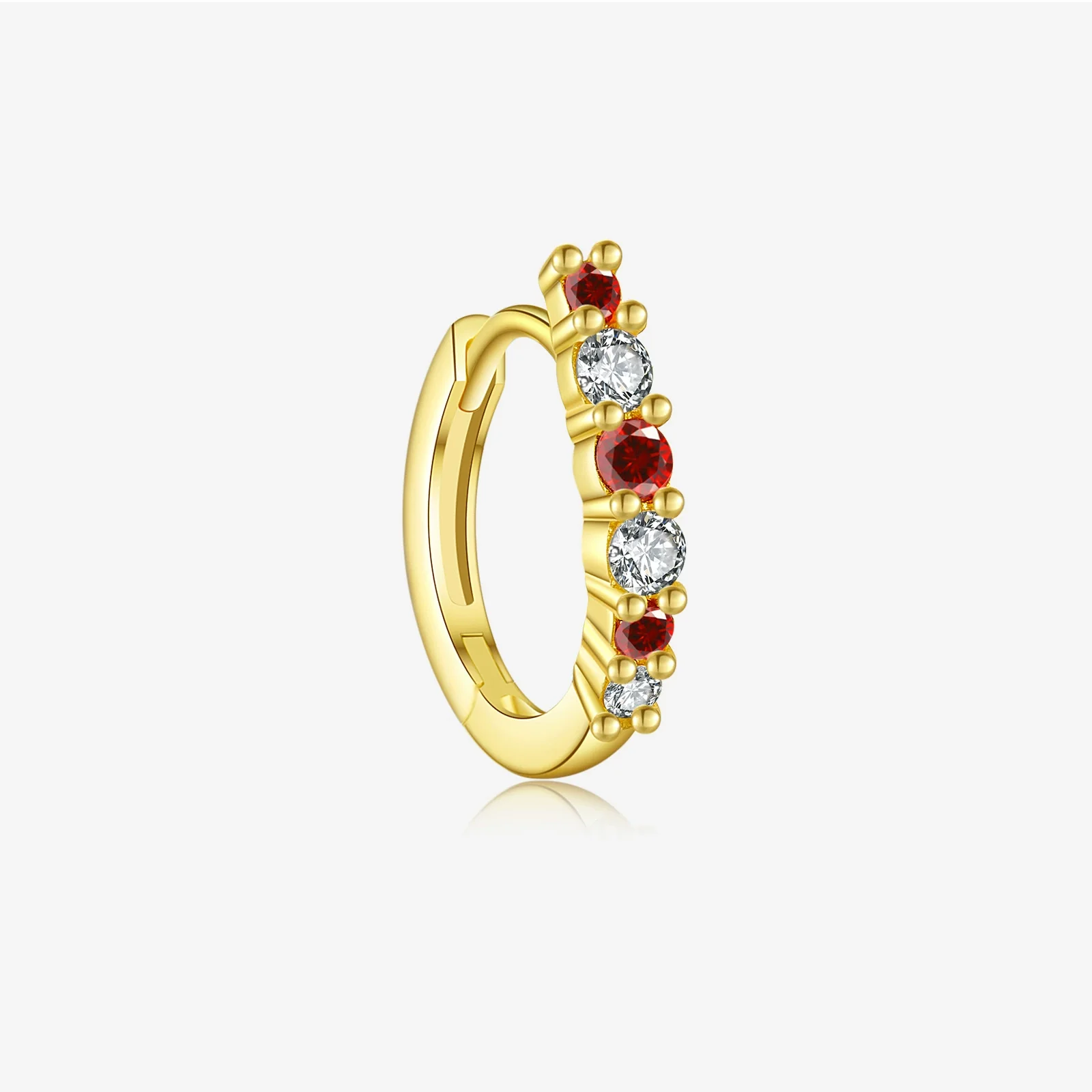 Wholesale Silver Geometric Earrings With Zircon Electroplated With Platinum And 18K Gold For Women - Image 19