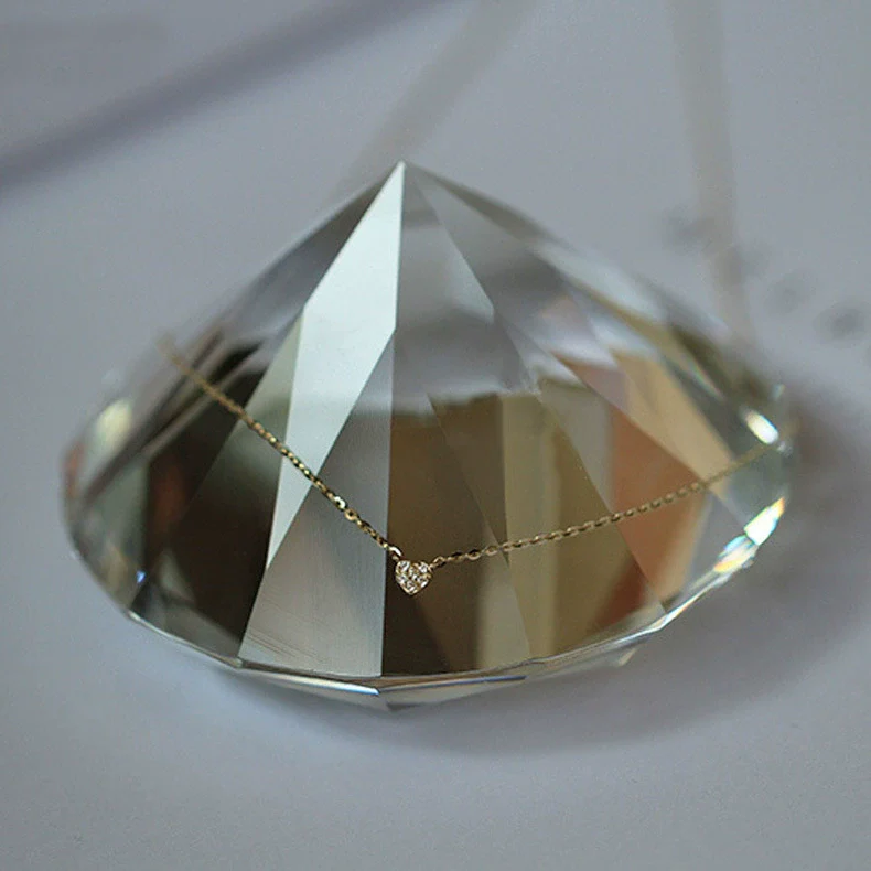 Wholesale Silver Heartshaped Pendant Necklace With Micropaved Zircon And 14K Gold Plated Ochain For Women - Image 3