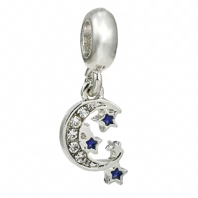 Wholesale Silver Plated Electroplated Planet Beads Star Picking Pendant Bracelet Necklace For Women - Image 38