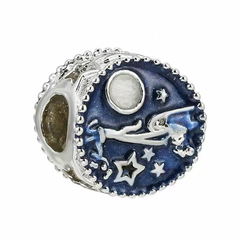 Wholesale Silver Plated Electroplated Planet Beads Star Picking Pendant Bracelet Necklace For Women - Image 40