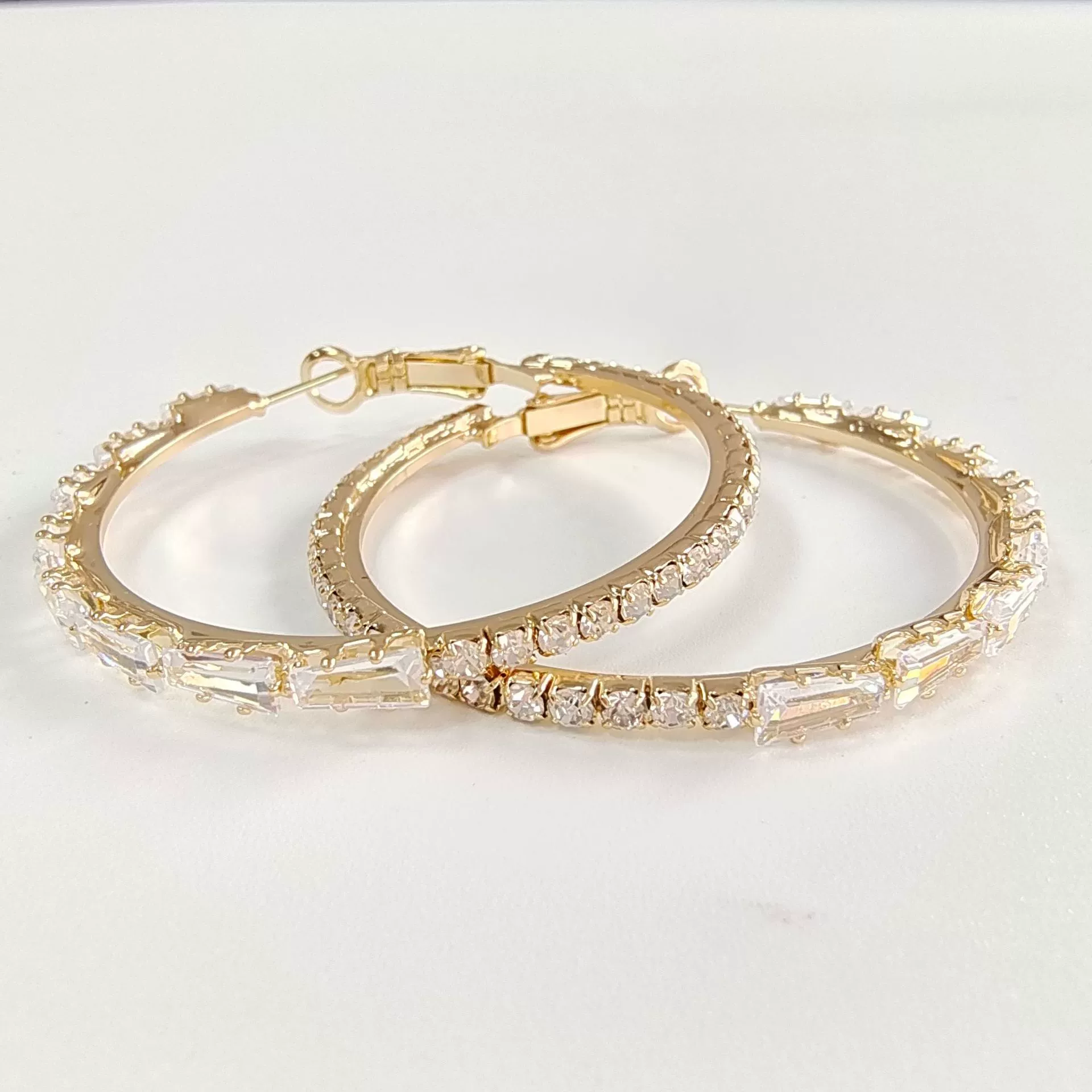 Wholesale Simple Exaggerated Large Circle Microinlaid Zircon Copper Earrings With Constellation Pattern And Electroplating Treatment For Children - Image 7