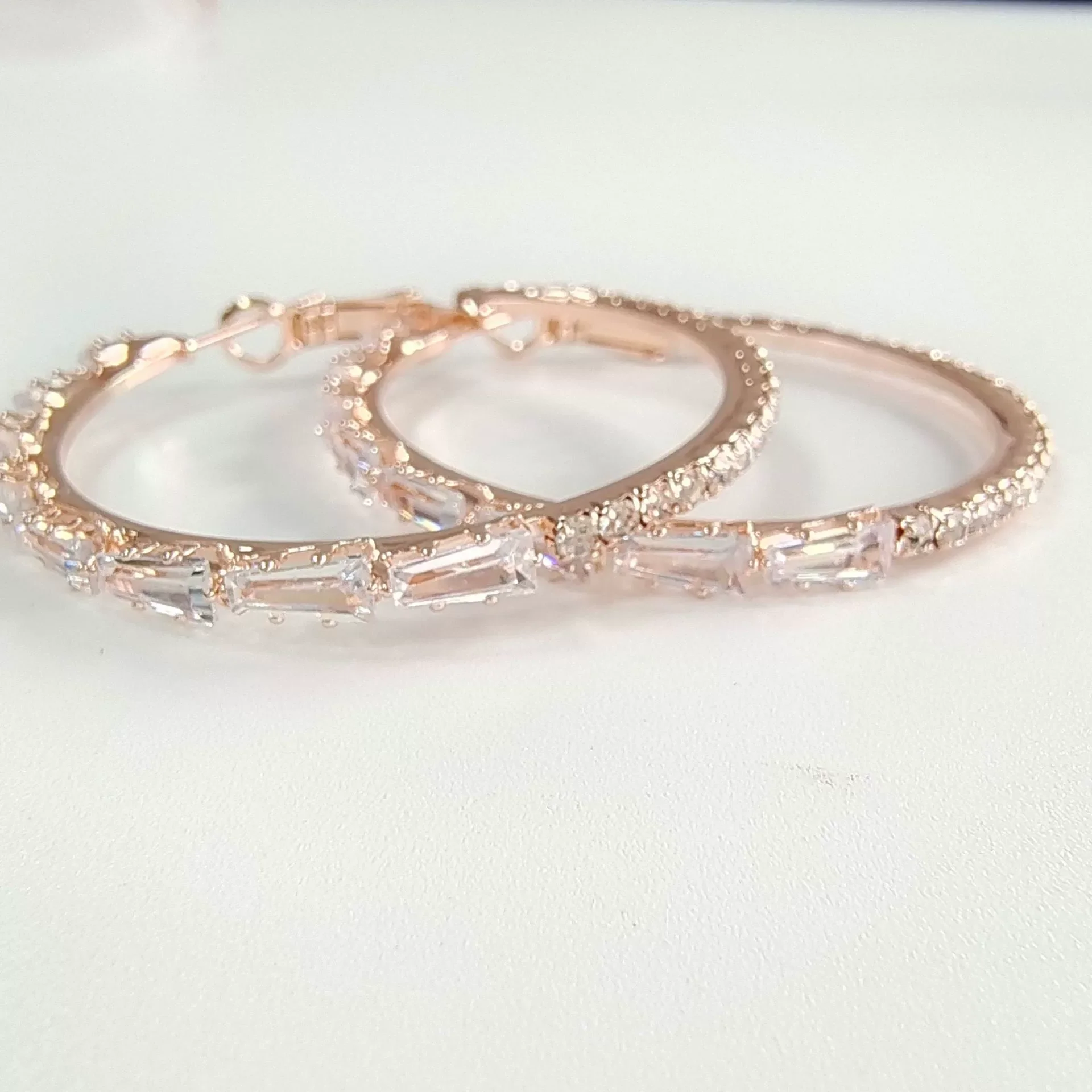 Wholesale Simple Exaggerated Large Circle Microinlaid Zircon Copper Earrings With Constellation Pattern And Electroplating Treatment For Children - Image 8