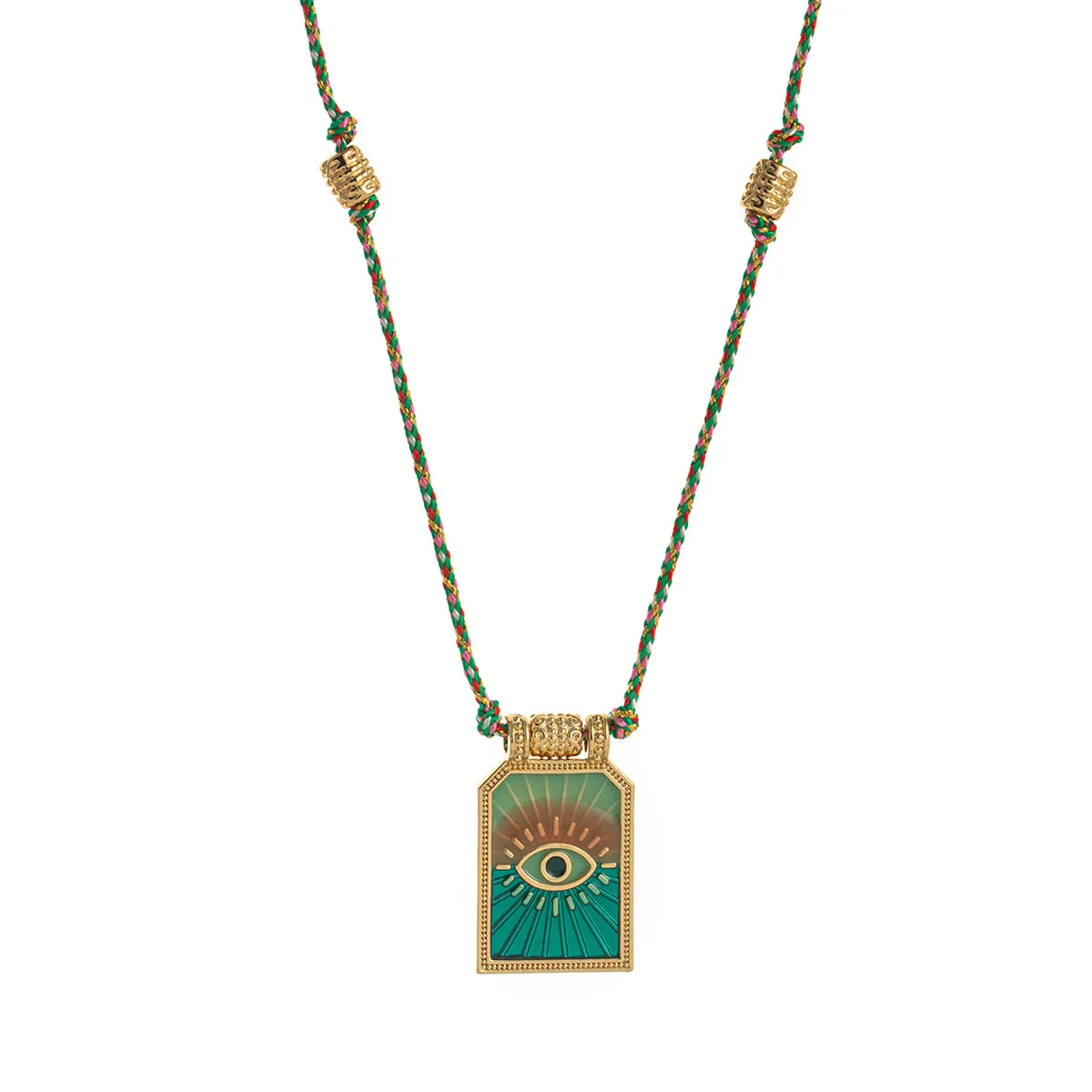 Wholesale Simple Geometric Heart Shaped Copper Goldplated Tarot Card Pendant Necklace For Unisex - Image 24