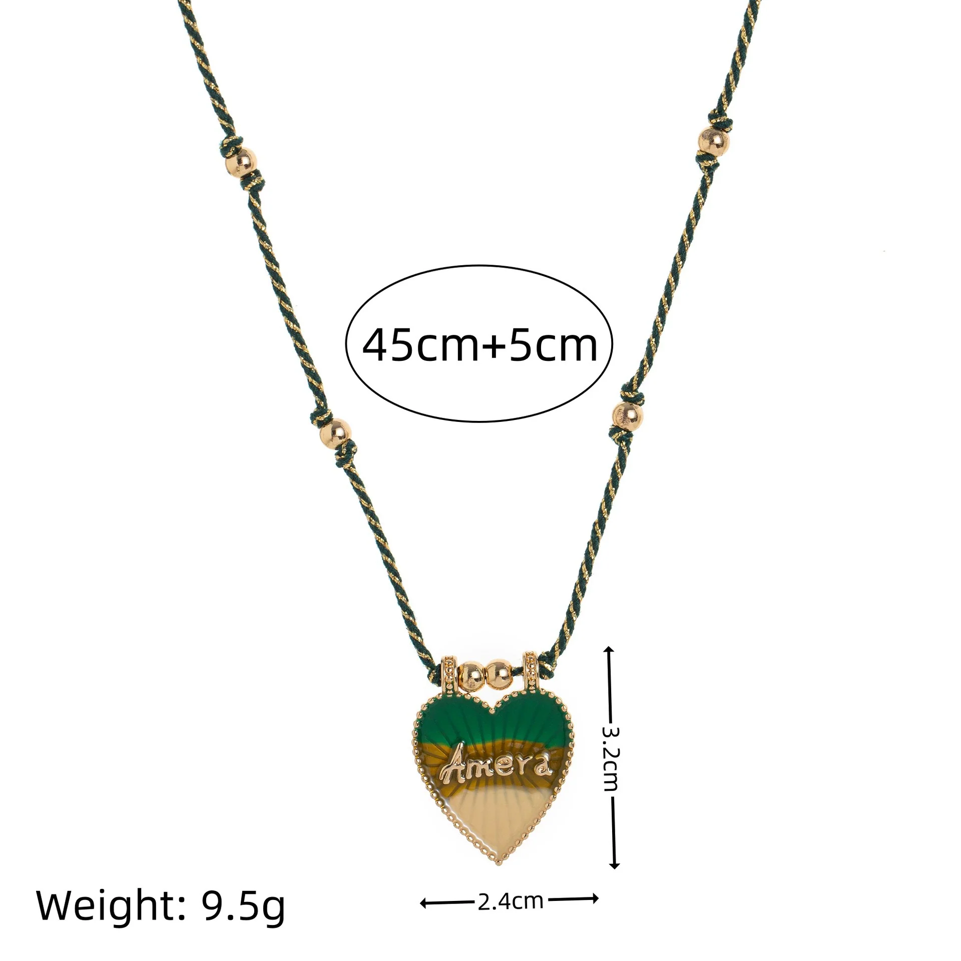 Wholesale Simple Geometric Heart Shaped Copper Goldplated Tarot Card Pendant Necklace For Unisex - Image 4