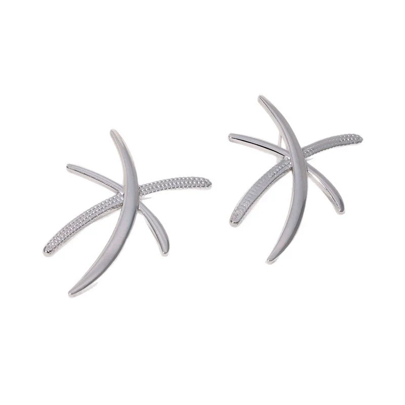 Wholesale Simple Geometric Stainless Steel 18K Gold Plated Earrings For Women - Image 4