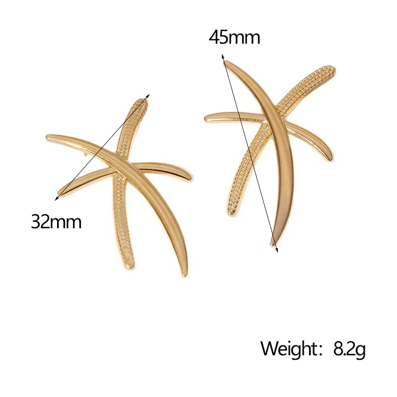Wholesale Simple Geometric Stainless Steel 18K Gold Plated Earrings For Women - Image 5