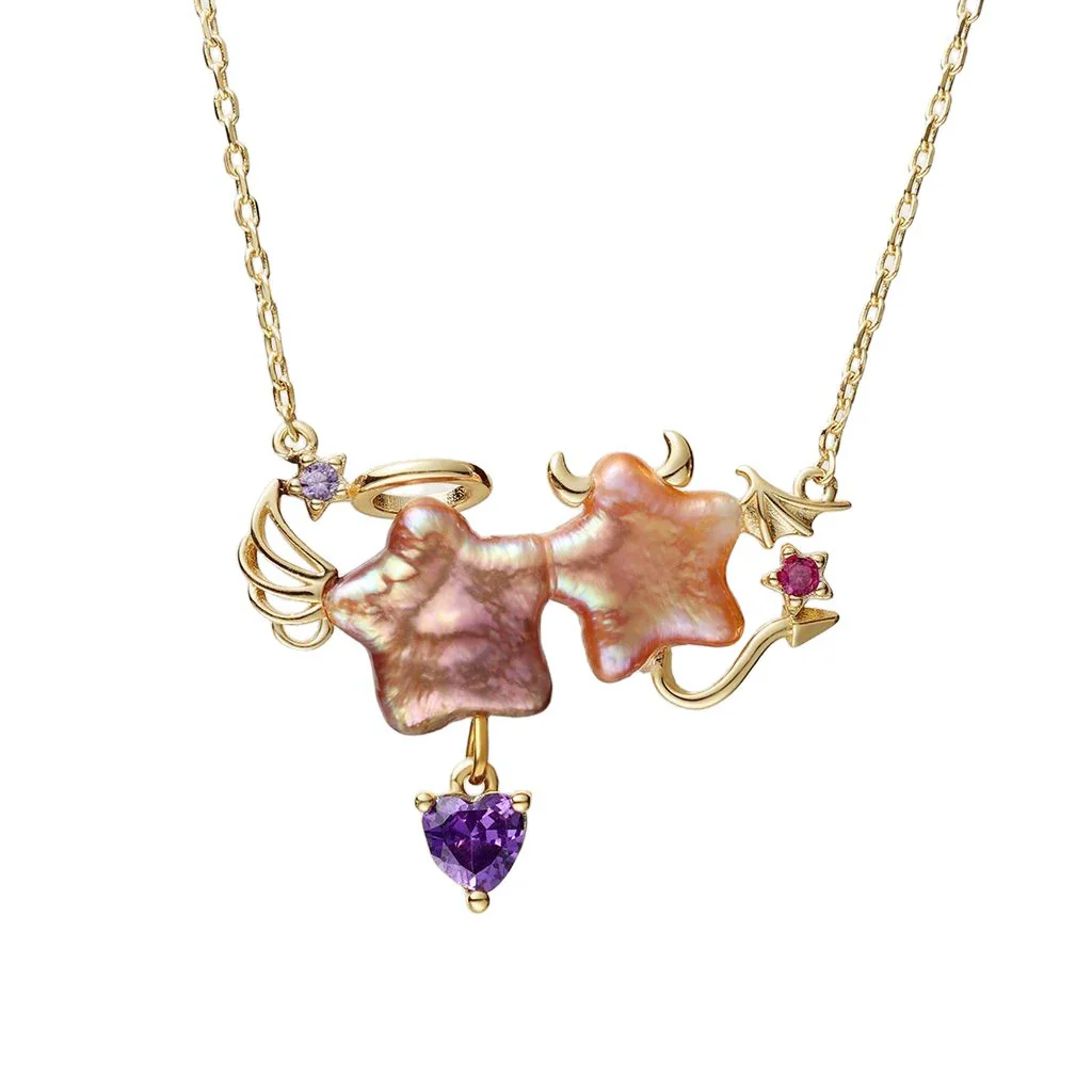 Wholesale Simple Heart Shape Copper Electroplated Clavicle Necklace Unisex - Image 5