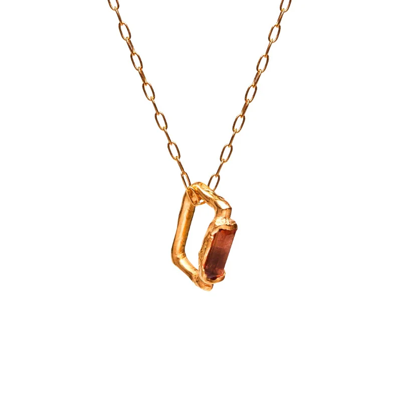 Wholesale Simple Heart Shape Electroplated Gold Color Retention Copper Pendant Necklace Clavicle Chain For Unisex - Image 15