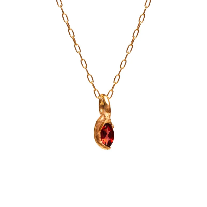 Wholesale Simple Heart Shape Electroplated Gold Color Retention Copper Pendant Necklace Clavicle Chain For Unisex - Image 6