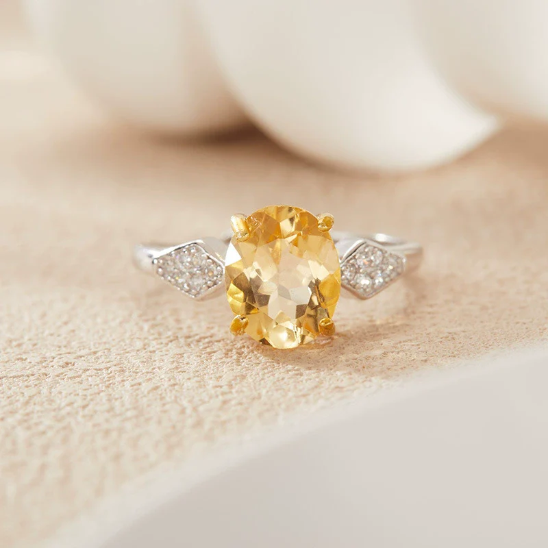 Wholesale Simple Highgrade Unisex Geometric Crystal Ring Set With Gems In S925 Sterling Silver And 18K Gold - Image 2