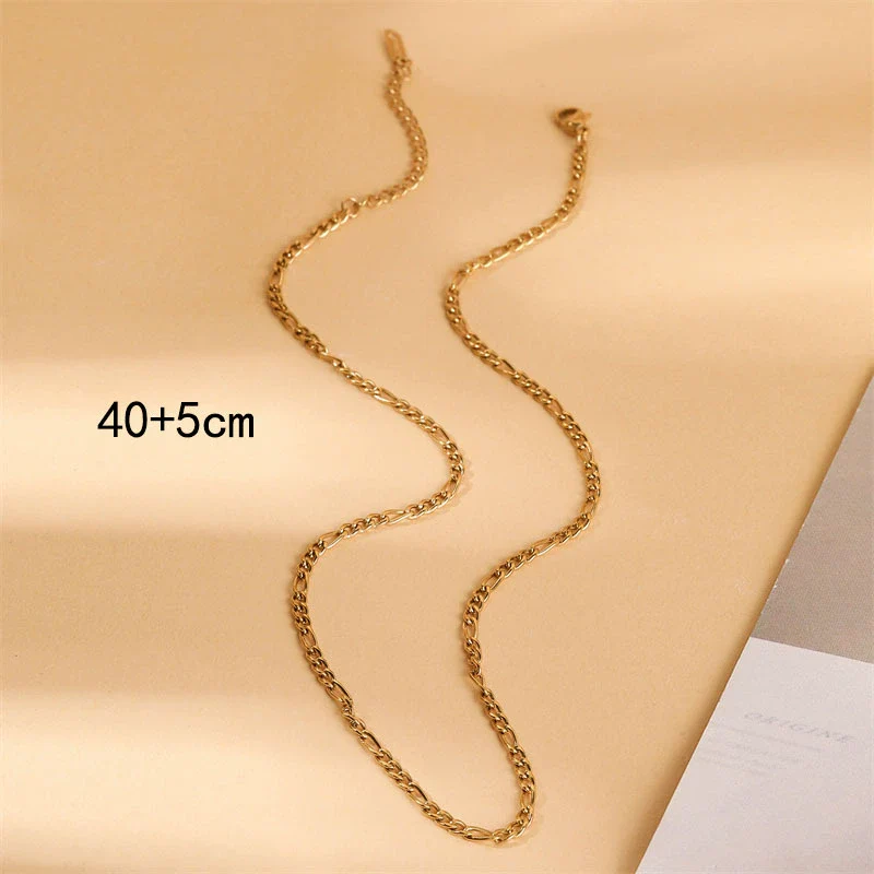 Wholesale Simple Minimalist Geometric Stainless Steel Electroplated Nk Chain Necklace For Women - Image 5