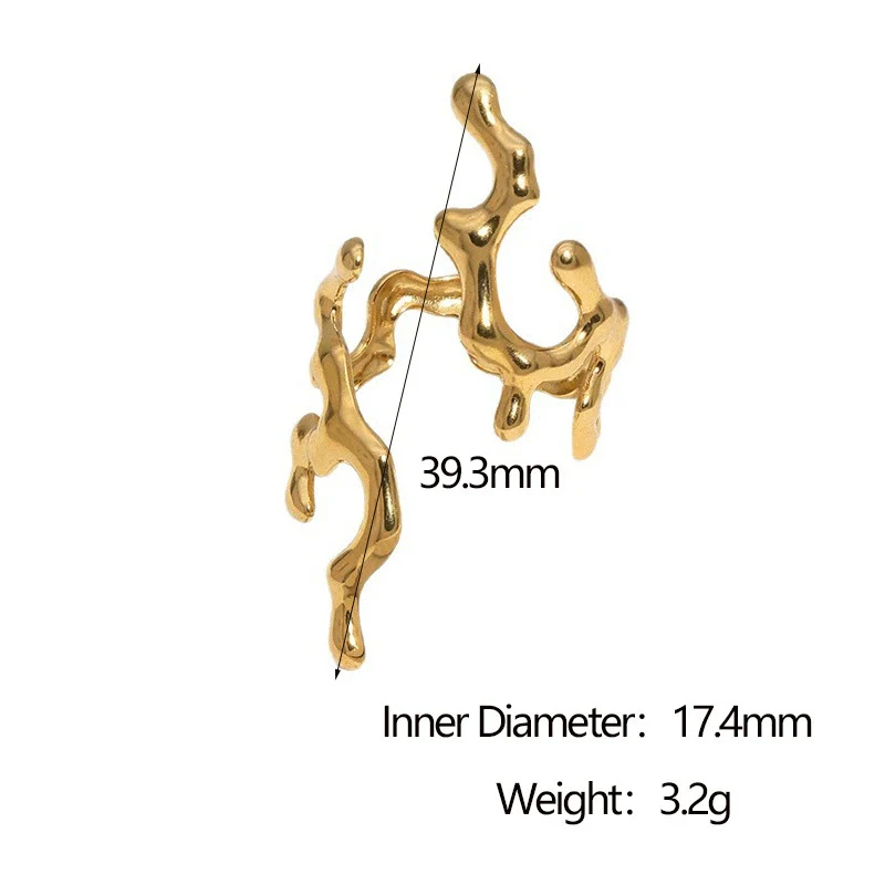 Wholesale Simple Style Electroplated Stainless Steel Flower Pattern Ring And Bracelet For Women - Image 5