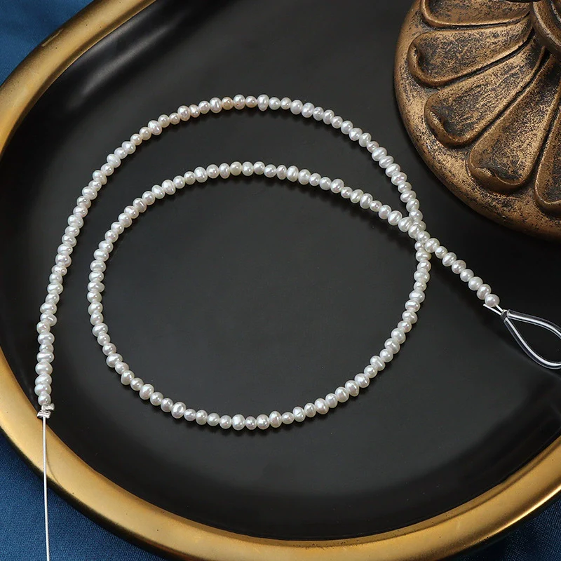 Wholesale Small Potato Natural Freshwater Pearl Necklace - Image 3