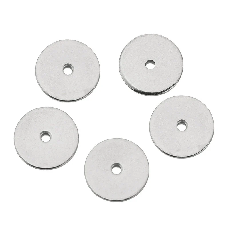 Wholesale Smooth Round Abacus Beads Stainless Steel Bracelet Accessories Jewelry Spacer Beads With Electroplating - Image 5