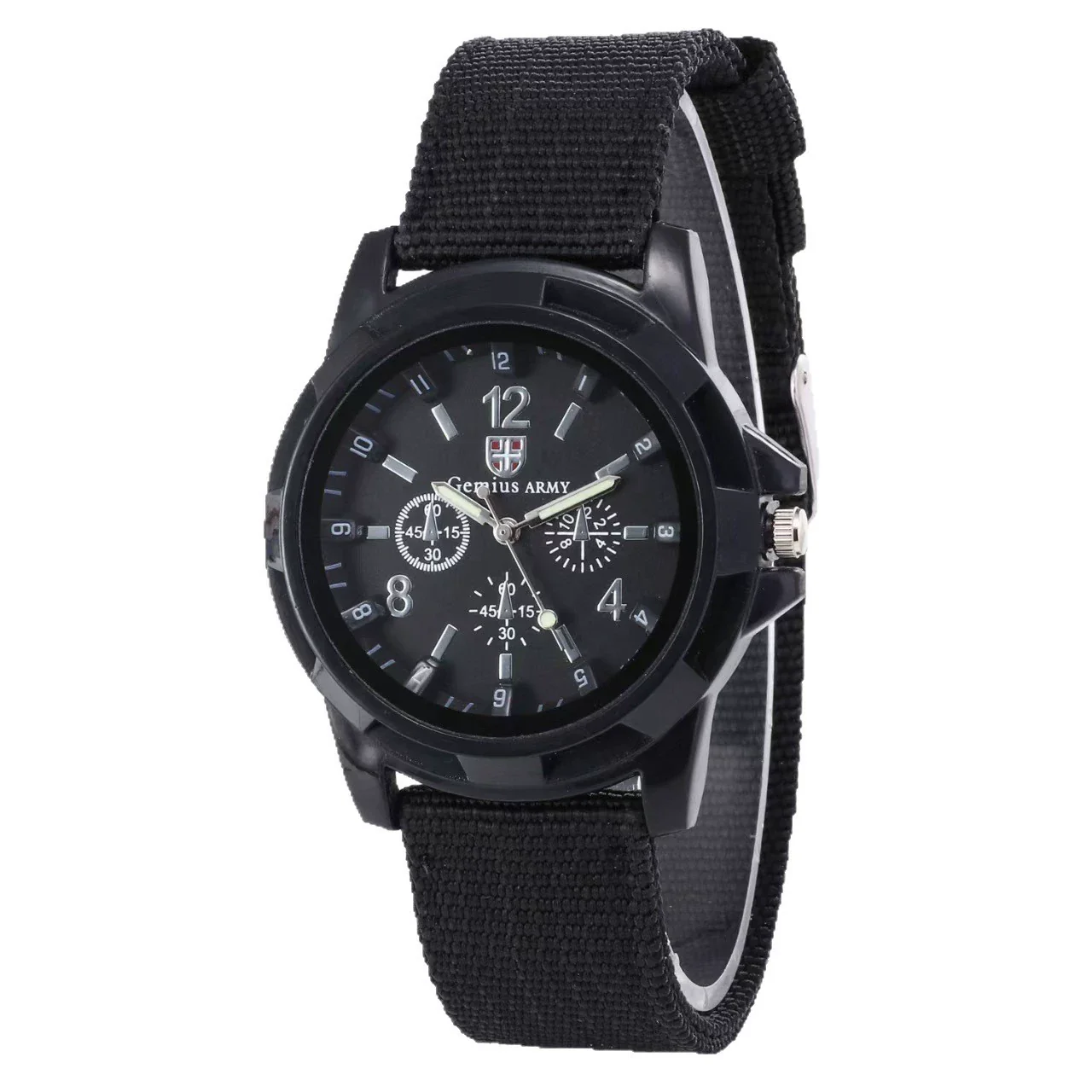 Wholesale Sports Military Watch With Alloy Case Textile Strap Stainless Steel Buckle And Round Dial - Image 5