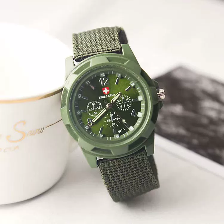 Wholesale Sports Military Watch With Alloy Case Textile Strap Stainless Steel Buckle And Round Dial - Image 8