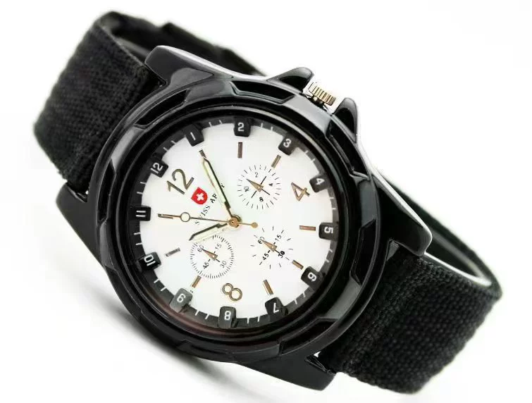 Wholesale Sports Military Watch With Alloy Case Textile Strap Stainless Steel Buckle And Round Dial - Image 9