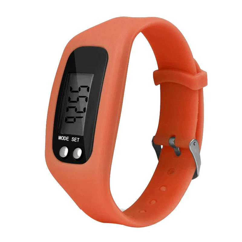 Wholesale Sports Watch Silicone Strap Plastic Case And Mirror Rectangular Dial Multi Function Pedometer Led Display - Image 12