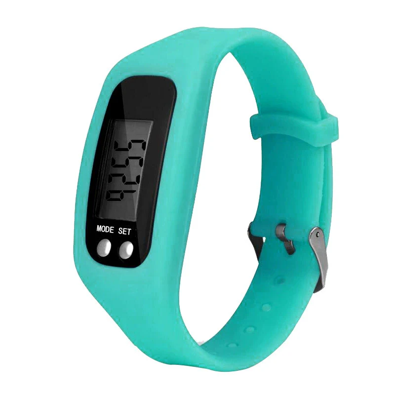 Wholesale Sports Watch Silicone Strap Plastic Case And Mirror Rectangular Dial Multi Function Pedometer Led Display - Image 13