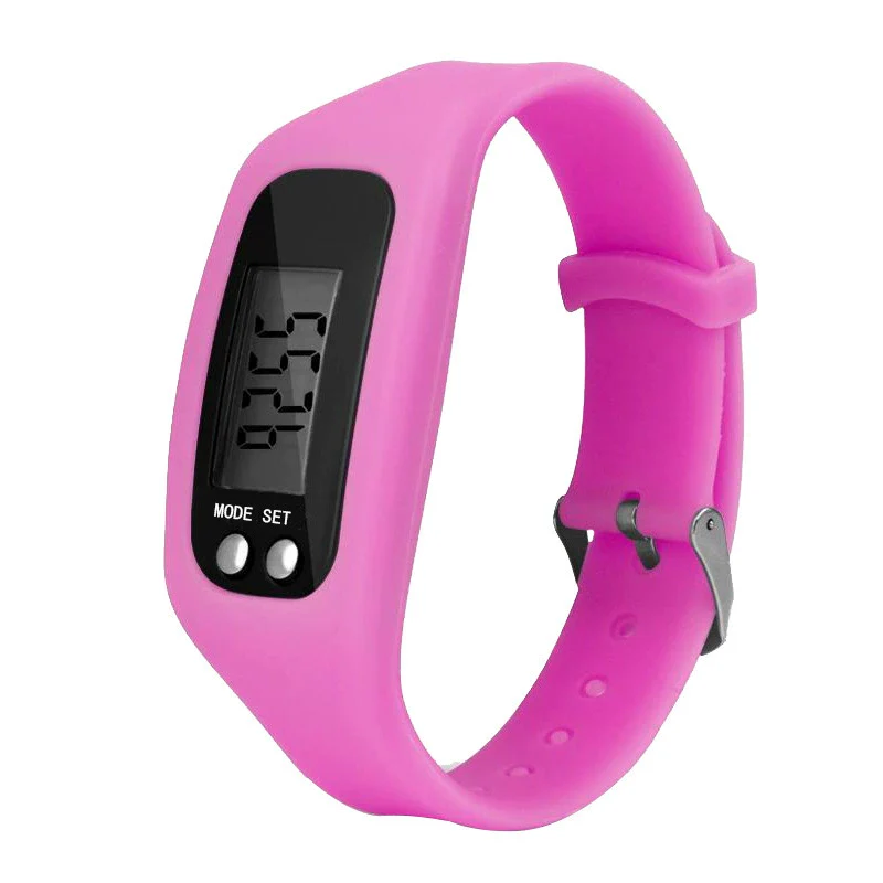 Wholesale Sports Watch Silicone Strap Plastic Case And Mirror Rectangular Dial Multi Function Pedometer Led Display - Image 16