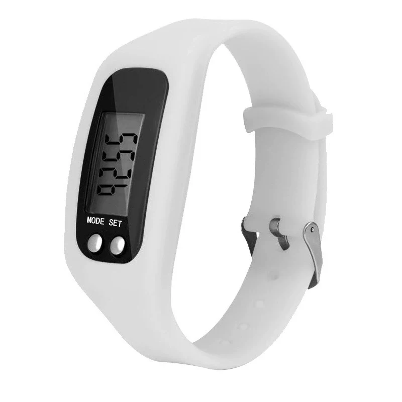 Wholesale Sports Watch Silicone Strap Plastic Case And Mirror Rectangular Dial Multi Function Pedometer Led Display - Image 5