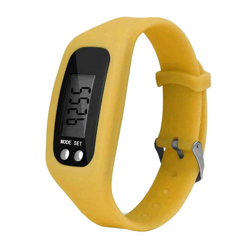 Wholesale Sports Watch Silicone Strap Plastic Case And Mirror Rectangular Dial Multi Function Pedometer Led Display - Image 6