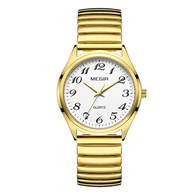 Wholesale Spring Watch Elastic Band Strong Luminous Couple Watch Alloy Case Round Dial Leisure Style - Image 15