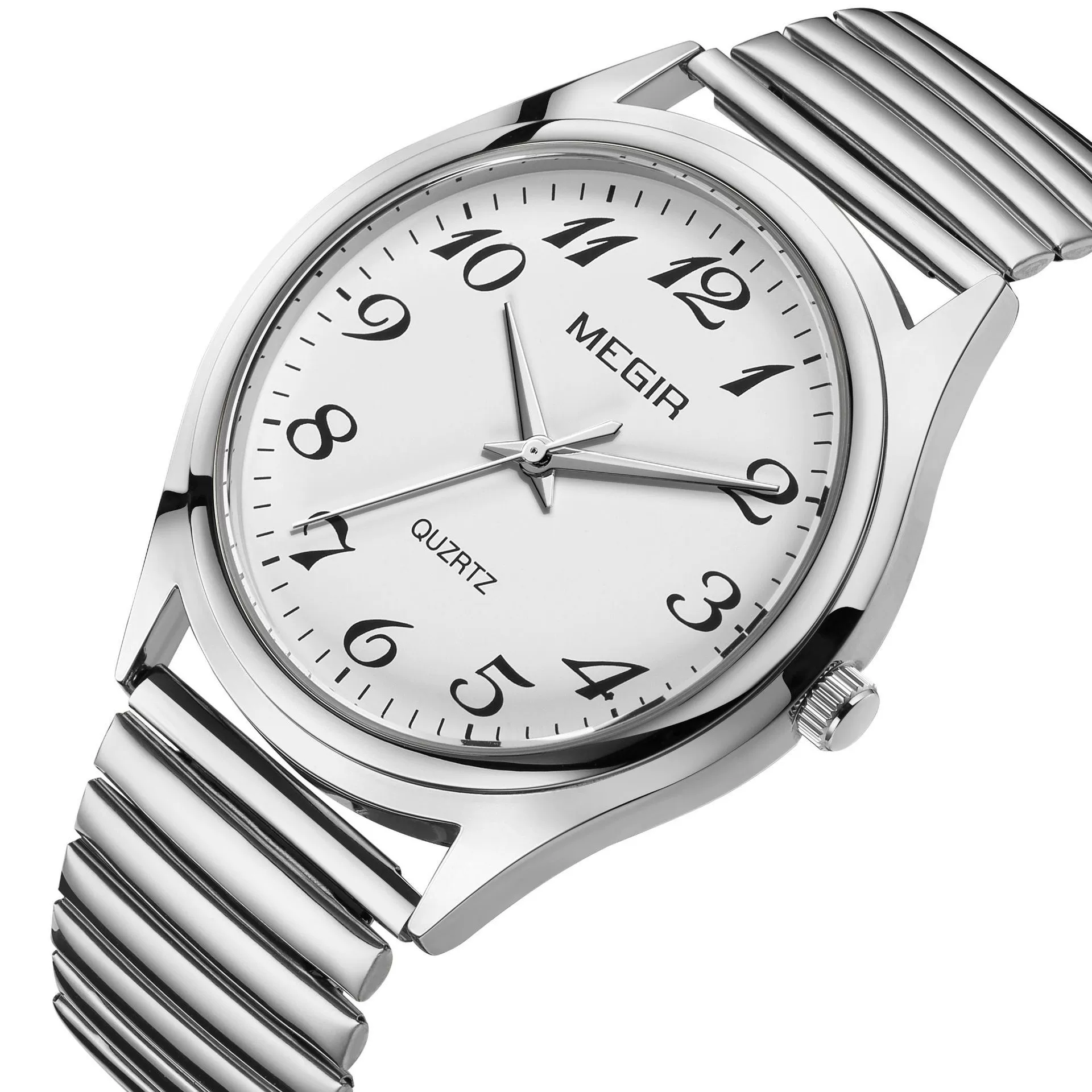 Wholesale Spring Watch Elastic Band Strong Luminous Couple Watch Alloy Case Round Dial Leisure Style - Image 4