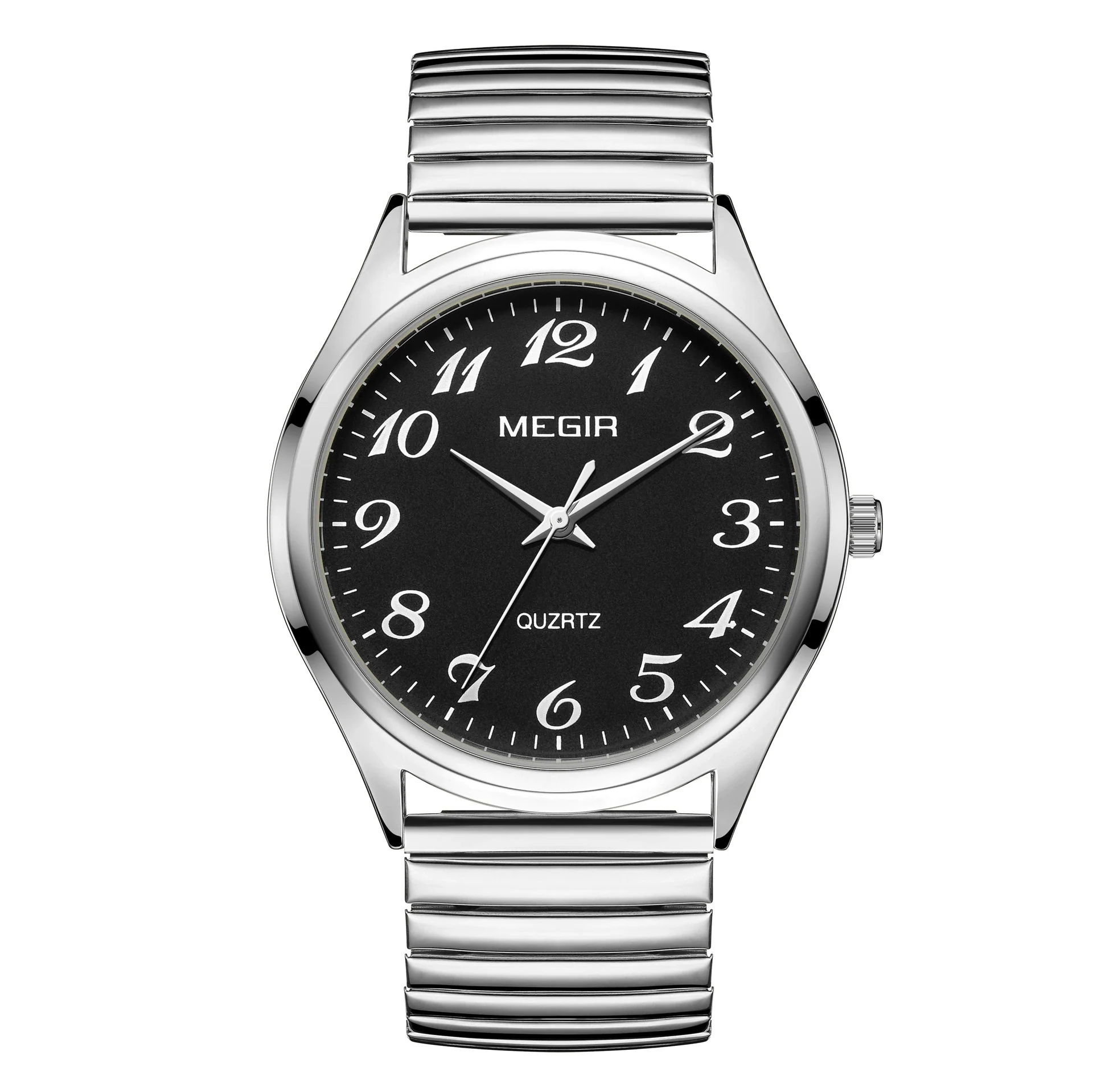 Wholesale Spring Watch Elastic Band Strong Luminous Couple Watch Alloy Case Round Dial Leisure Style - Image 5