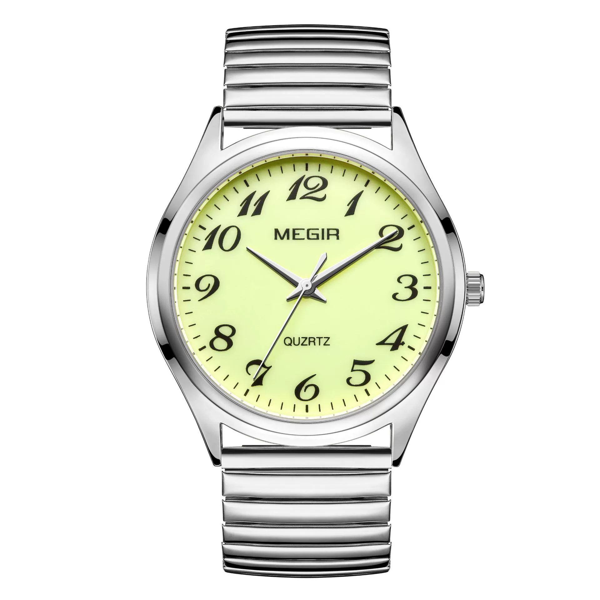 Wholesale Spring Watch Elastic Band Strong Luminous Couple Watch Alloy Case Round Dial Leisure Style - Image 7