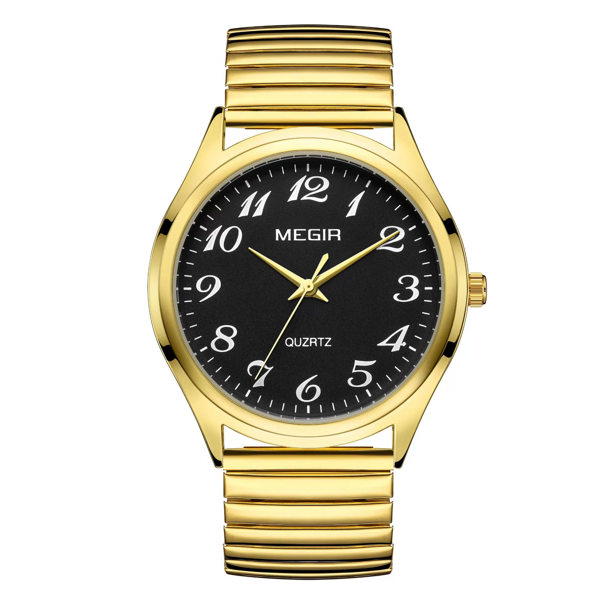 Wholesale Spring Watch Elastic Band Strong Luminous Couple Watch Alloy Case Round Dial Leisure Style - Image 8