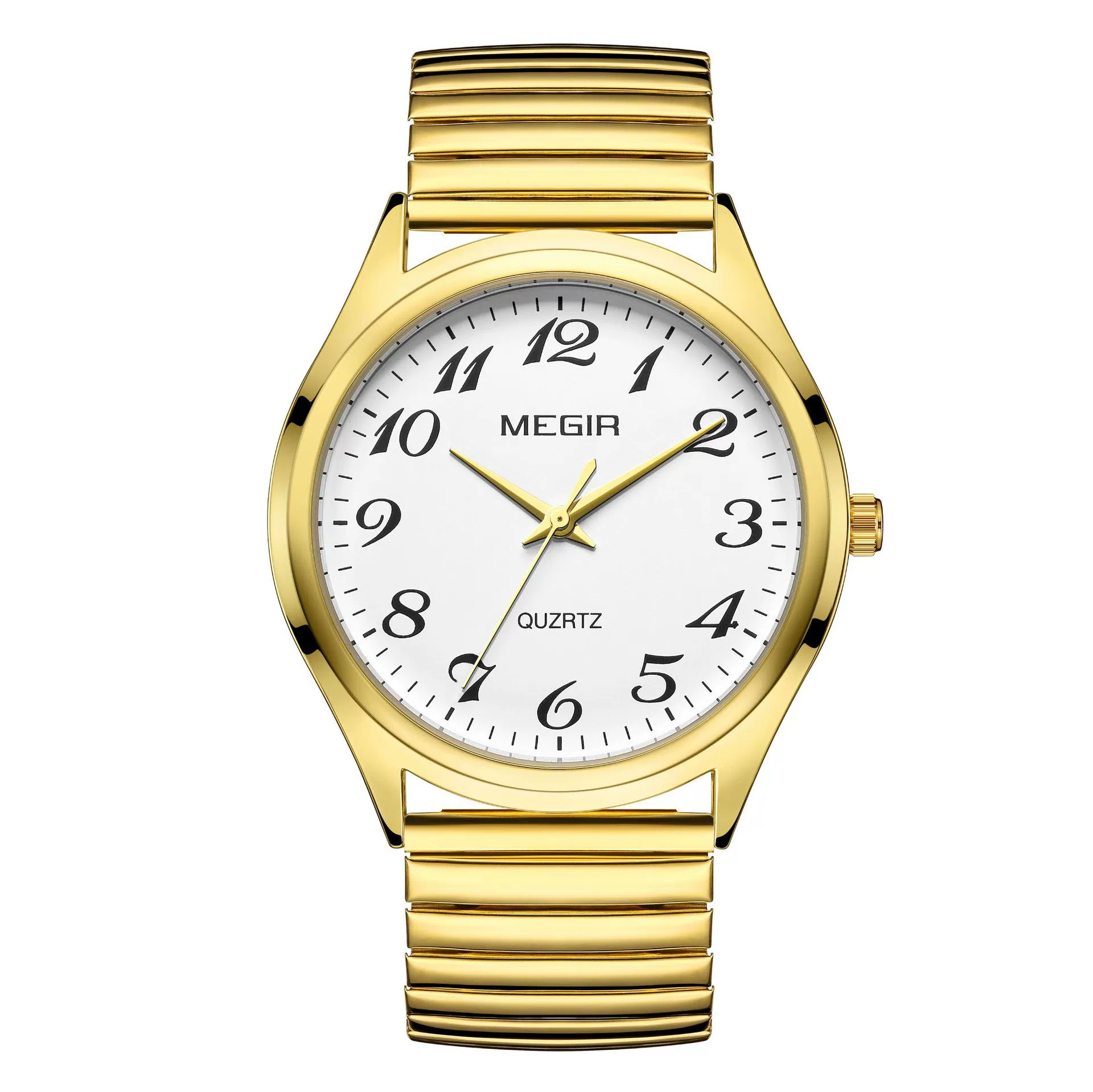 Wholesale Spring Watch Elastic Band Strong Luminous Couple Watch Alloy Case Round Dial Leisure Style - Image 9