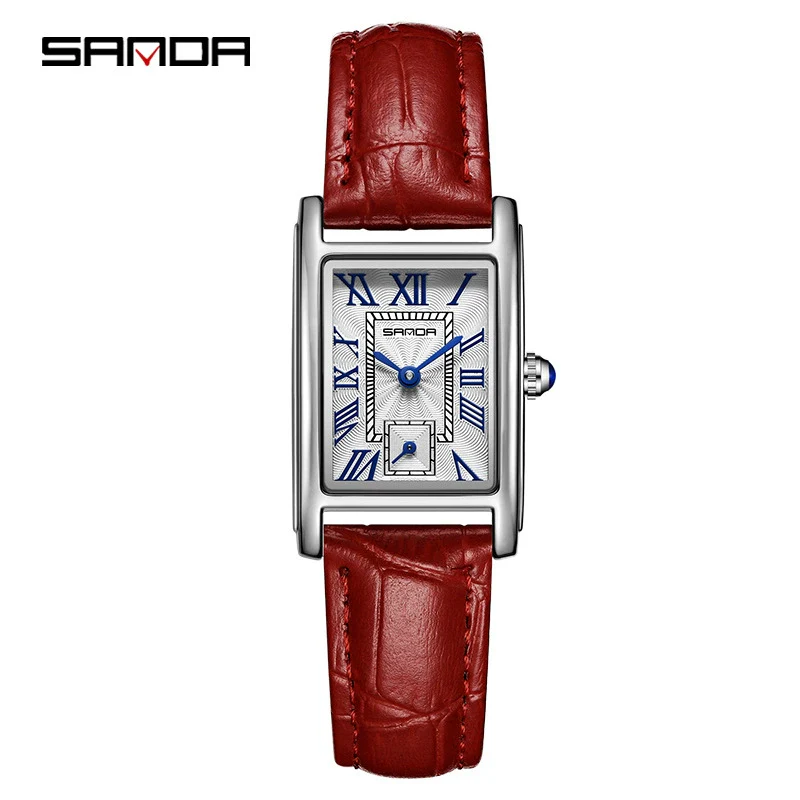 Wholesale Square Alloy Alloy And Steel Belt Quartz Women's Watch With Roman Numeral Semiwaterproof And Leisure Style - Image 7