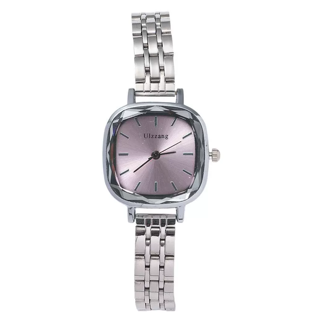 Wholesale Square Casual Alloy Case Stainless Steel Band Female Student Silver Vintage Watch - Image 5