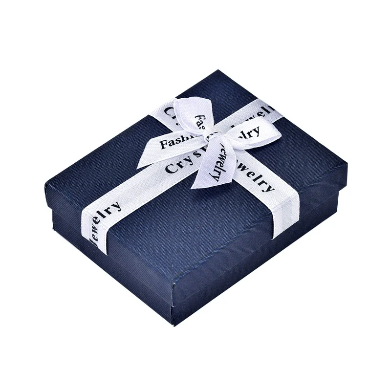 Wholesale Square Jewelry Box For Ring Pendant Earrings Storage Made Of Paper And Cardboard With Solid Color Pattern - Image 4