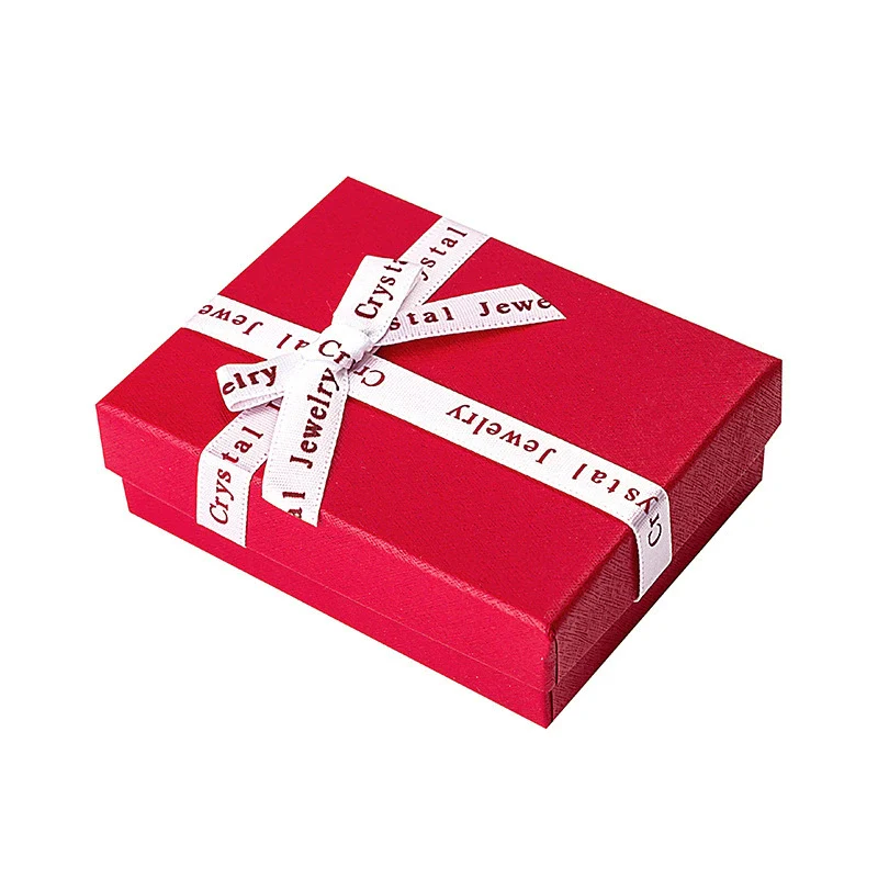 Wholesale Square Jewelry Box For Ring Pendant Earrings Storage Made Of Paper And Cardboard With Solid Color Pattern - Image 5