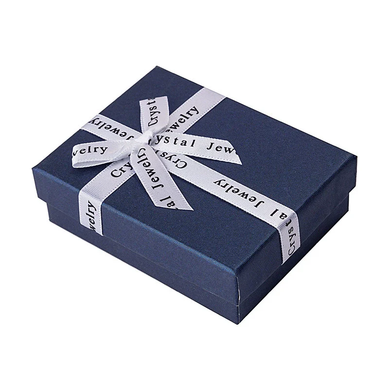 Wholesale Square Jewelry Box For Ring Pendant Earrings Storage Made Of Paper And Cardboard With Solid Color Pattern - Image 6
