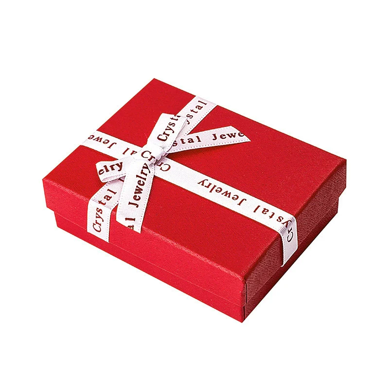 Wholesale Square Jewelry Box For Ring Pendant Earrings Storage Made Of Paper And Cardboard With Solid Color Pattern - Image 7