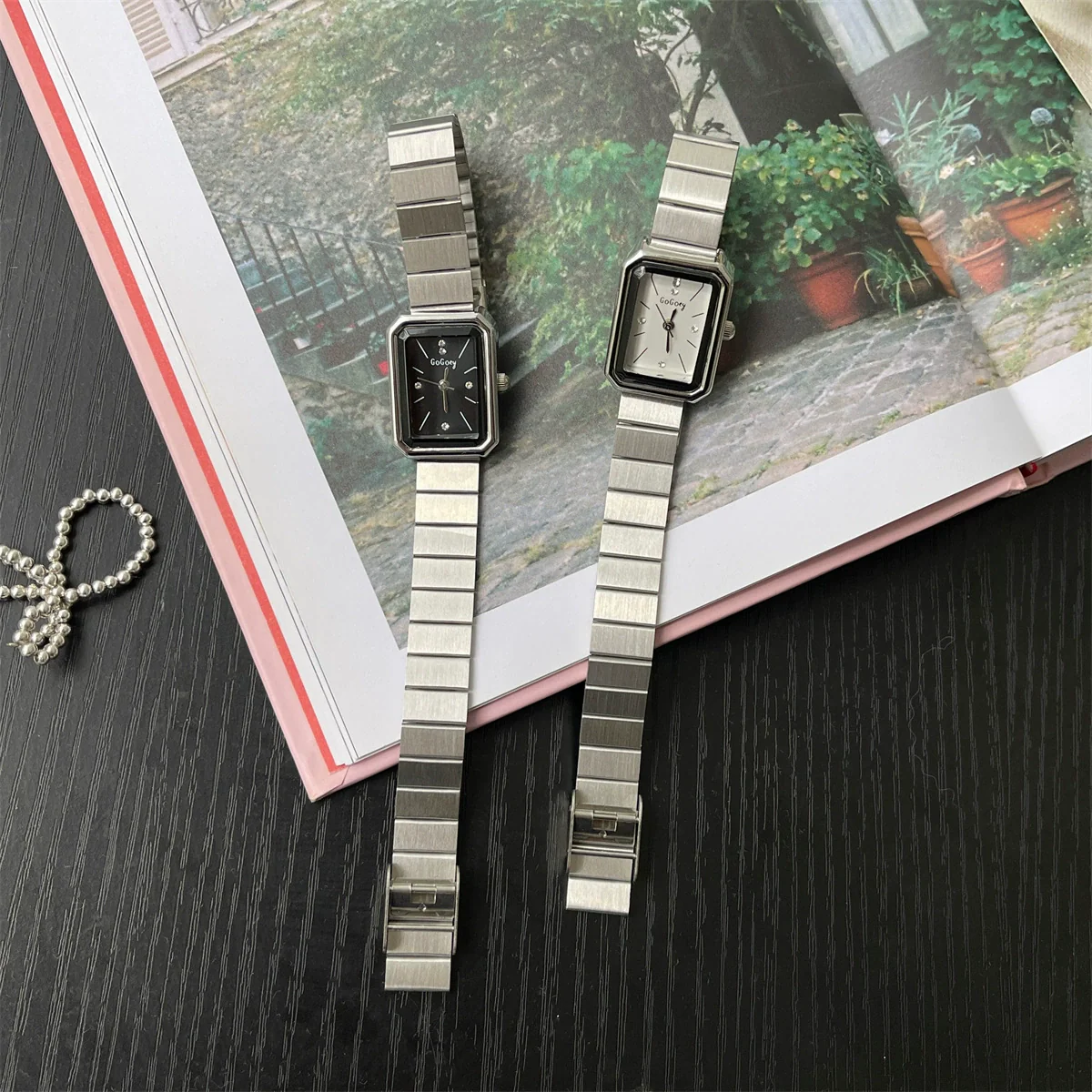 Wholesale Square Metal Quartz Watch With Simple Texture For Female Students High End Sense Cold Niche Ins Style - Image 4