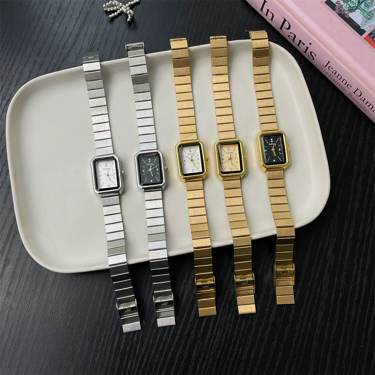 Wholesale Square Metal Quartz Watch With Simple Texture For Female Students High End Sense Cold Niche Ins Style - Image 5