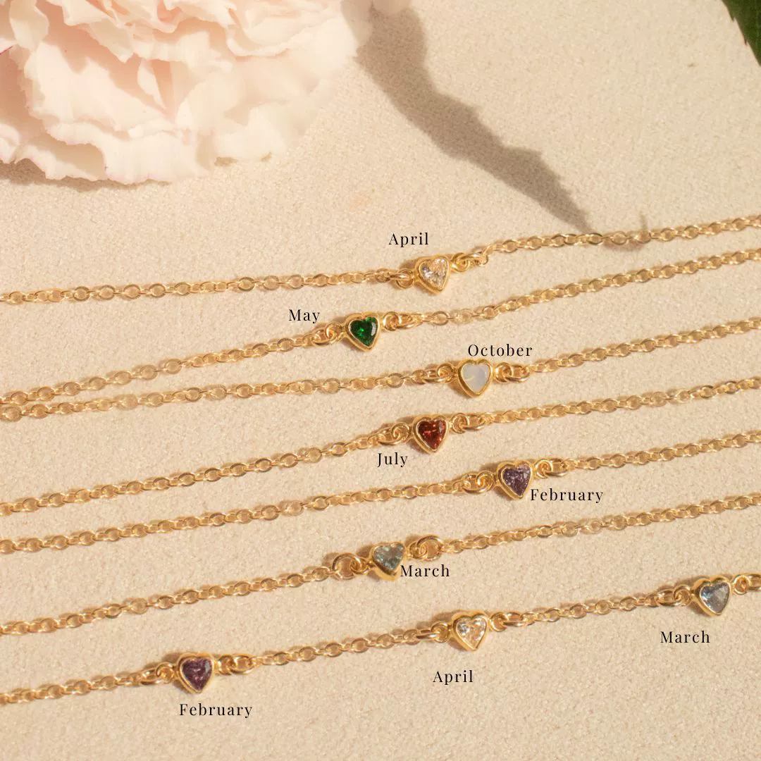 Wholesale Stacking Style Heart Pendant Stainless Steel Women's Bracelet Electroplated 18K Gold Color Retention - Image 3