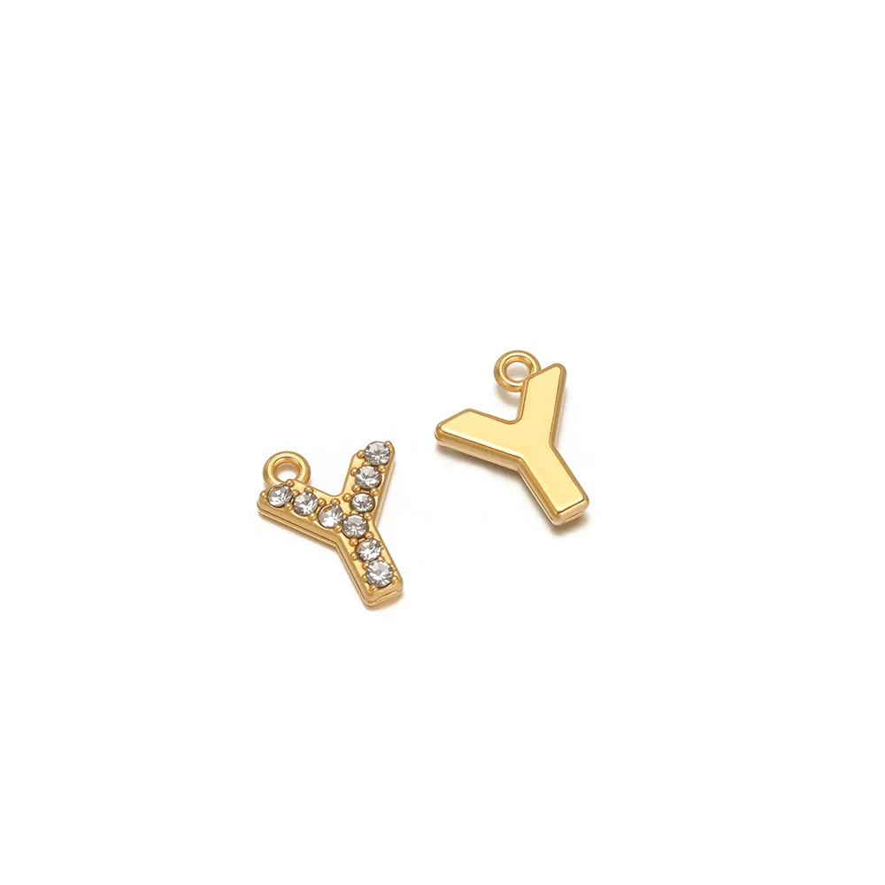 Wholesale Stainless Steel 18K Gold Plated Letter Pendants For Necklace Accessories - Image 29