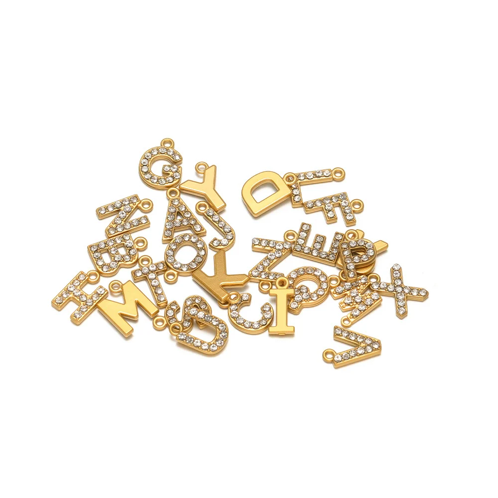 Wholesale Stainless Steel 18K Gold Plated Letter Pendants For Necklace Accessories - Image 4