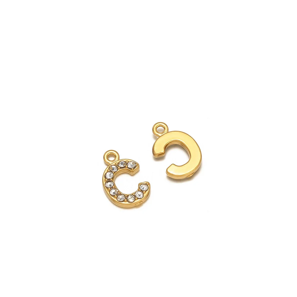 Wholesale Stainless Steel 18K Gold Plated Letter Pendants For Necklace Accessories - Image 7