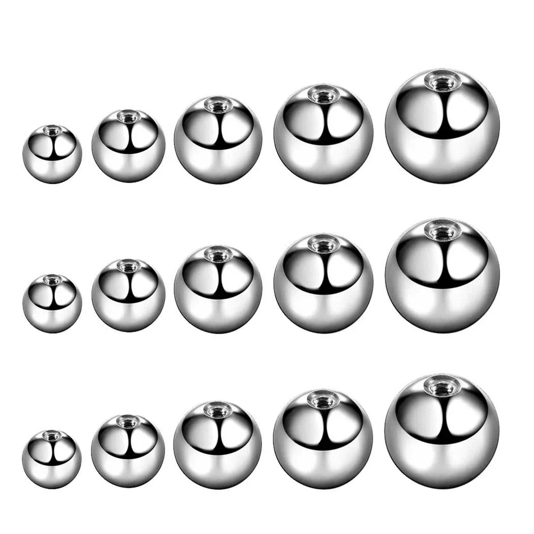 Wholesale Stainless Steel Accessories Electroplated Earrings Lip Nails Eyebrow Nails Belly Button Nails Replacement With Ball And Cone Shapes - Image 2