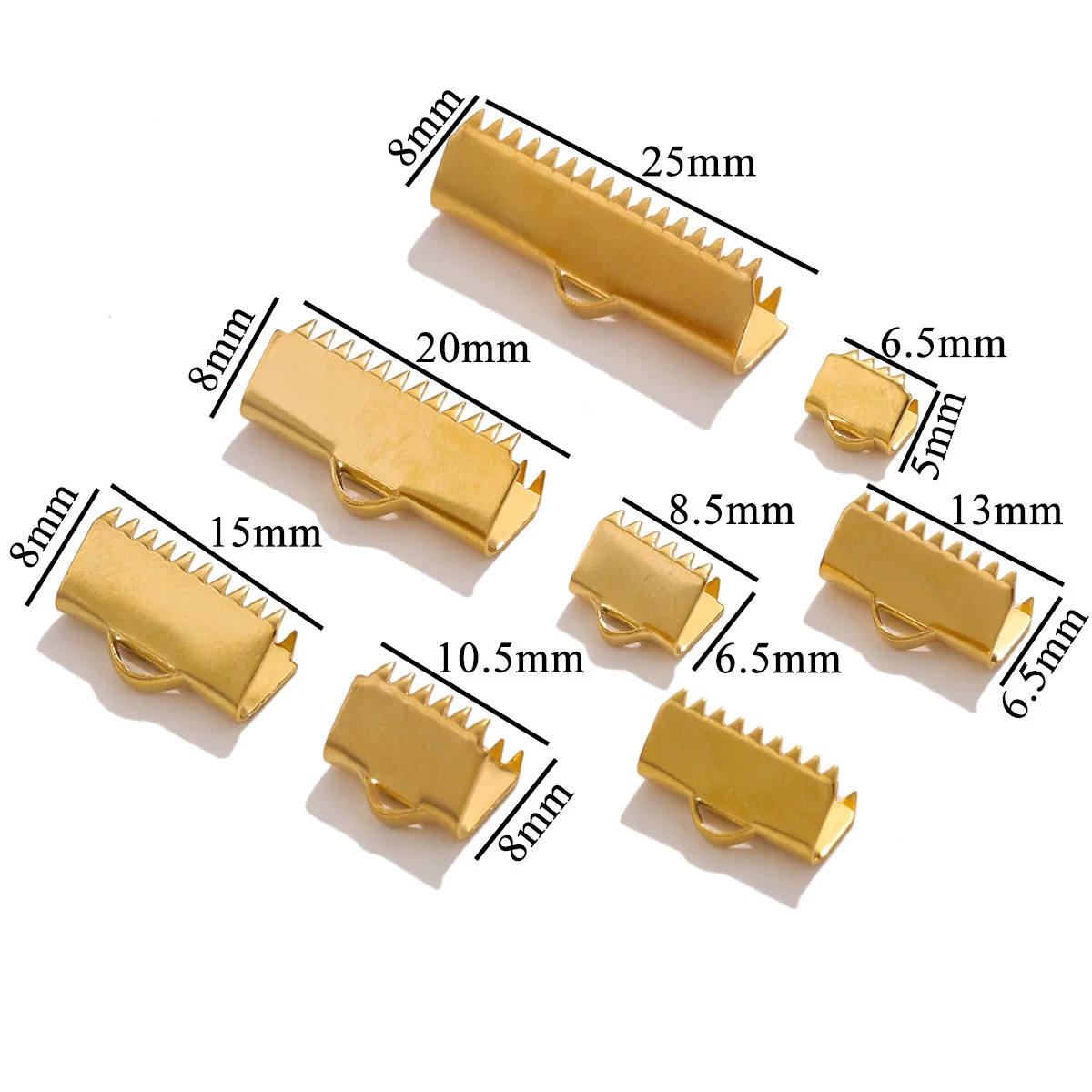 Wholesale Stainless Steel And Titanium Steel Diy Jewelry Bracelet And Necklace Connector Accessories With Curly Bead Buckle Tip And Electroplating Treatment - Image 3