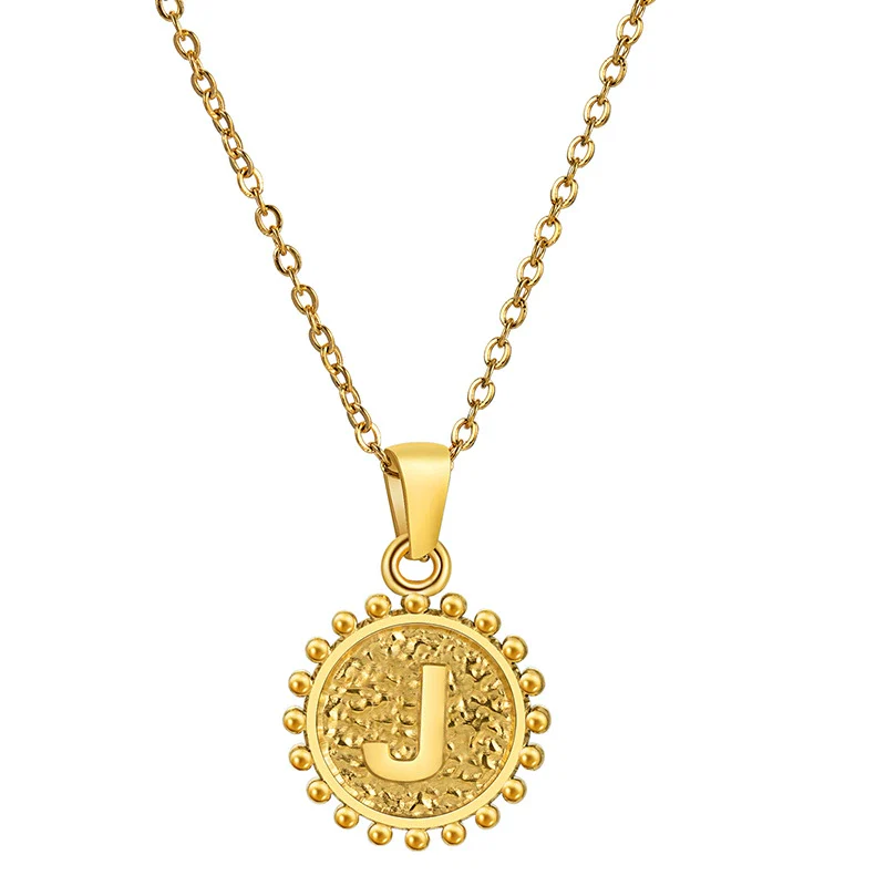 Wholesale 316L Stainless Steel And 316L Stainless Steel Geometric Letter Pendant Necklace For Unisex With Electroplating Treatment - Image 15