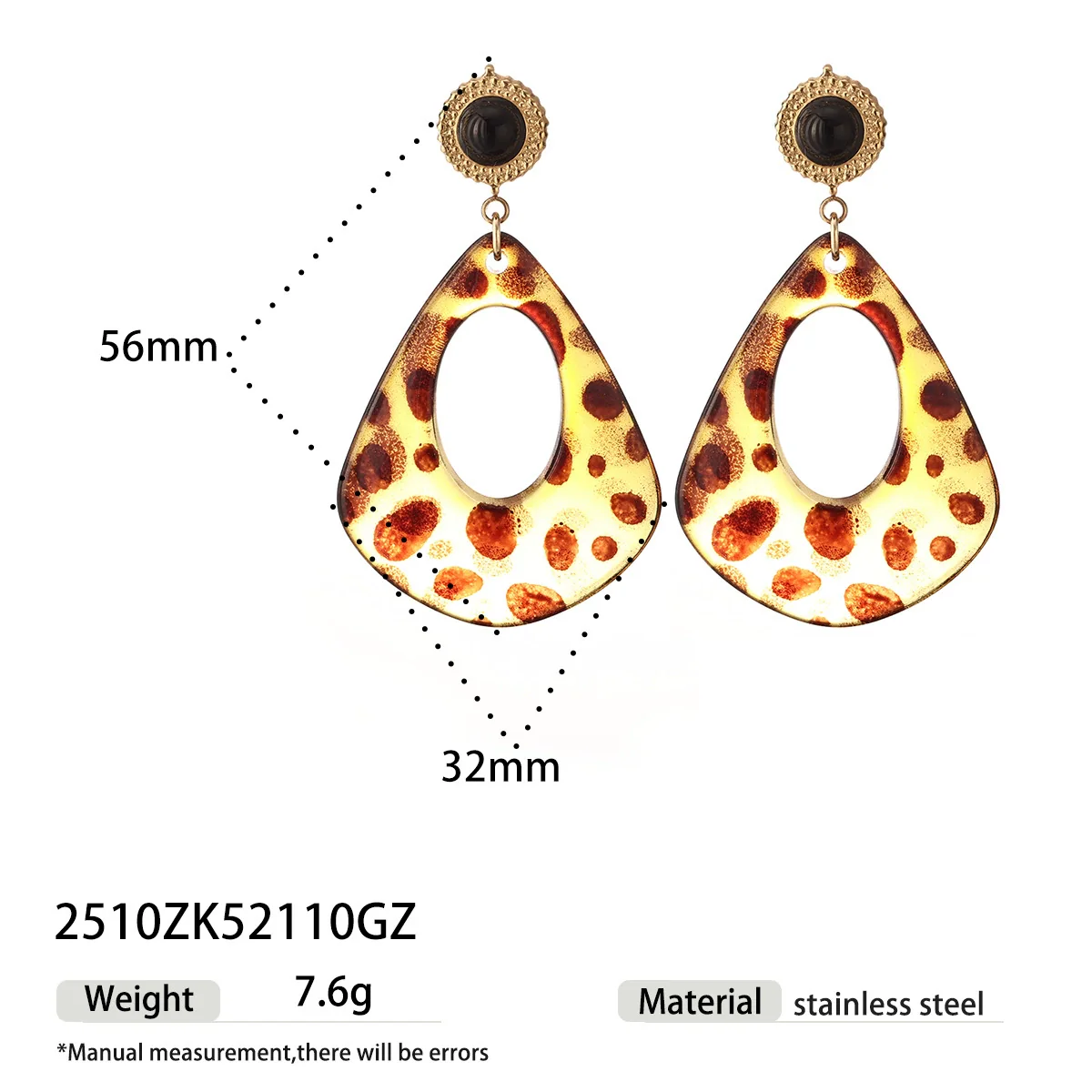 Wholesale Stainless Steel And Titanium Steel Leopard Print Electroplated Braided Rope And Sweater Chain Necklace For Women - Image 6